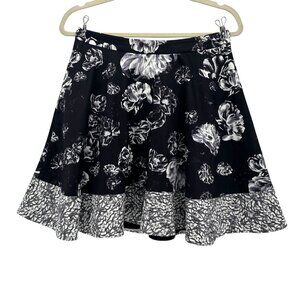 NEW Prabal Gurung For Target Womens 6 Skirt Floral Purple White A-Line Short